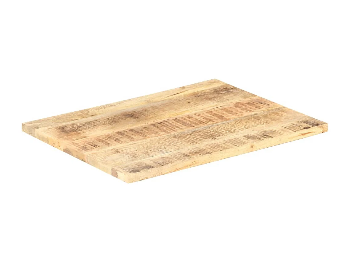 Dessus de table Bois de manguier solide 25-27 mm 90x70 cm