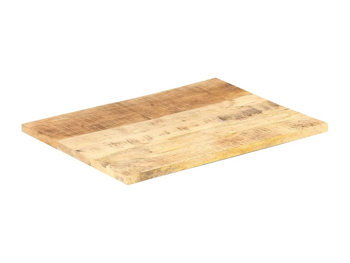 Dessus de table Bois de manguier solide 25-27 mm 90x70 cm