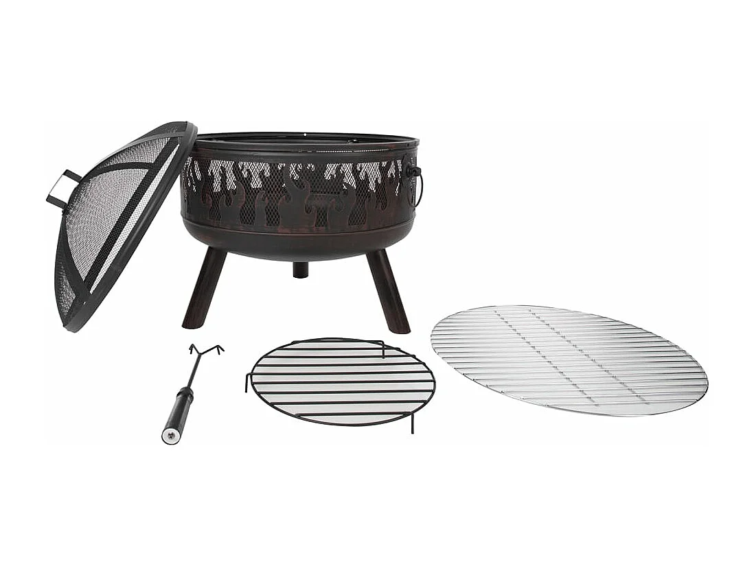 Braciere Blazer in Acciaio Color Bronzo