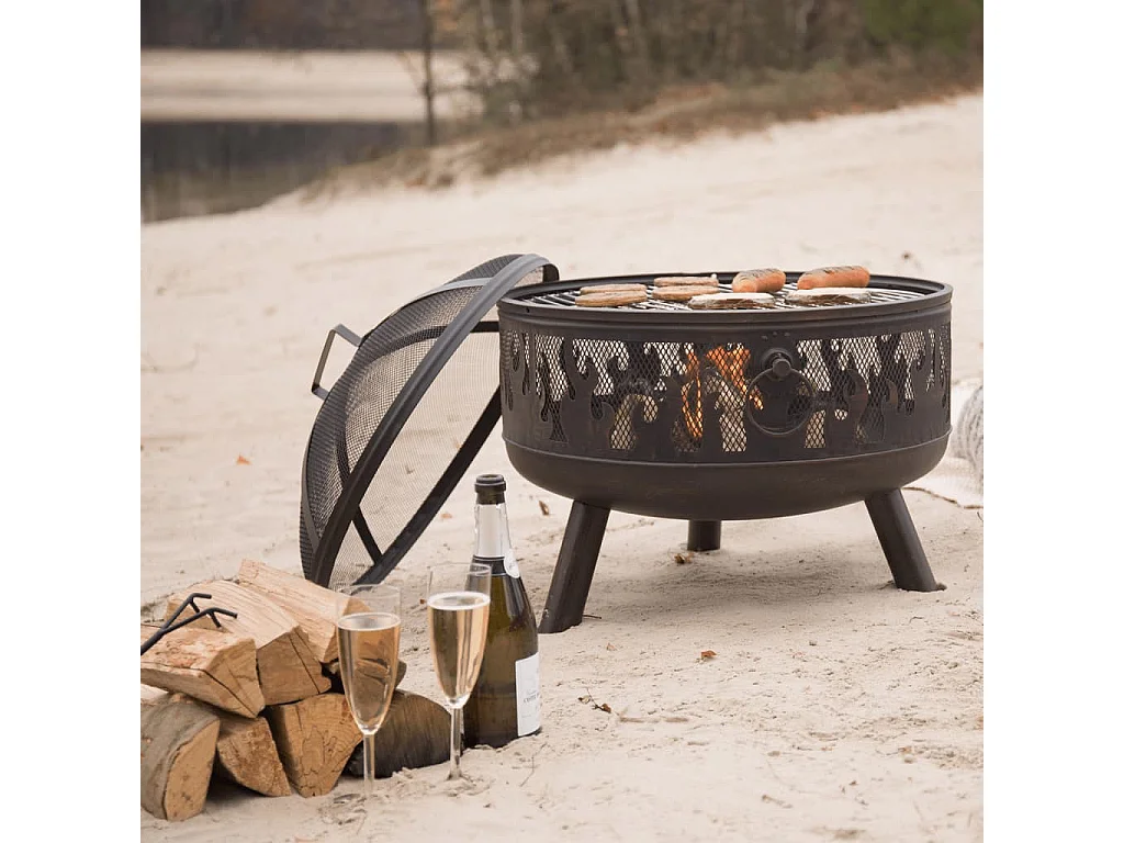 Braciere Blazer in Acciaio Color Bronzo