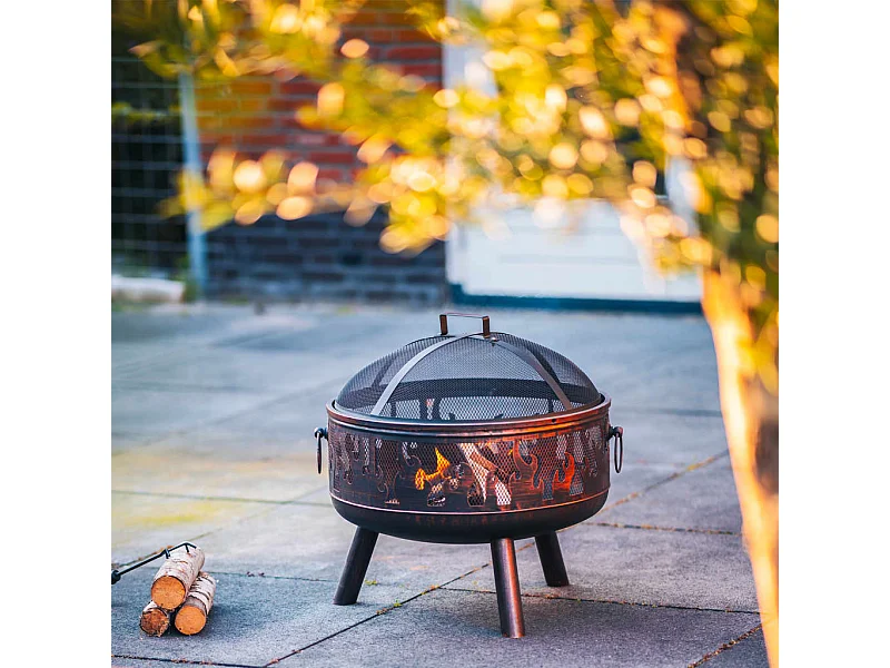 Braciere Blazer in Acciaio Color Bronzo