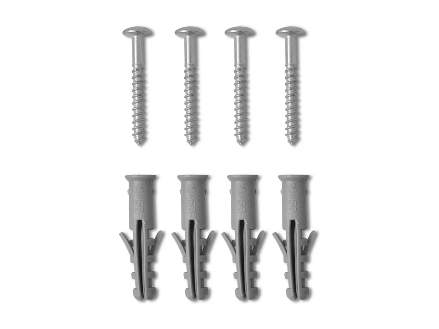 Sèche-serviettes eau chaude à rails incurvés gris 500 x 1160 mm