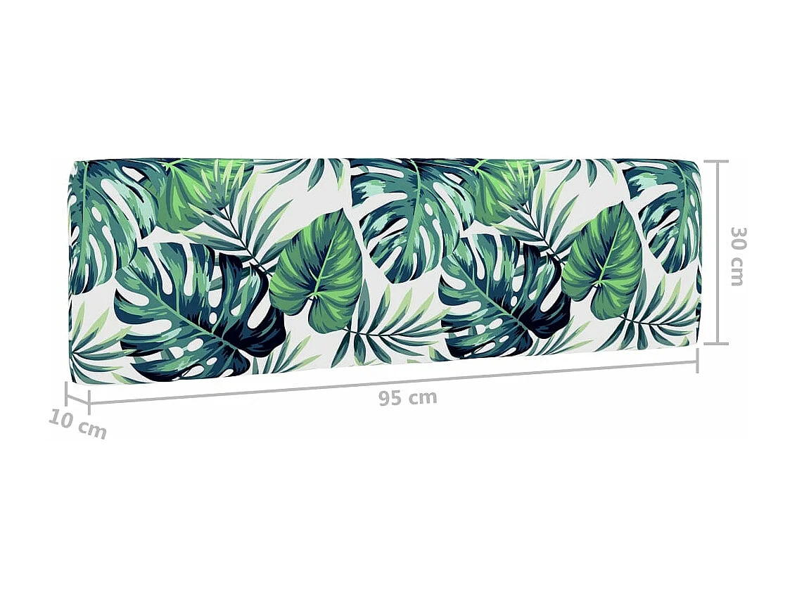 Canapé palette 2 places avec coussins Pin imprégné de blanc