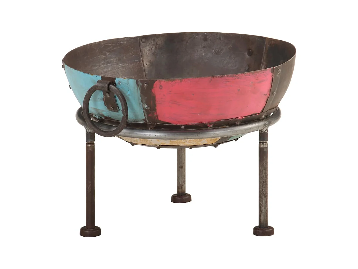 Foyer rustique coloré Ø 40 cm Fer