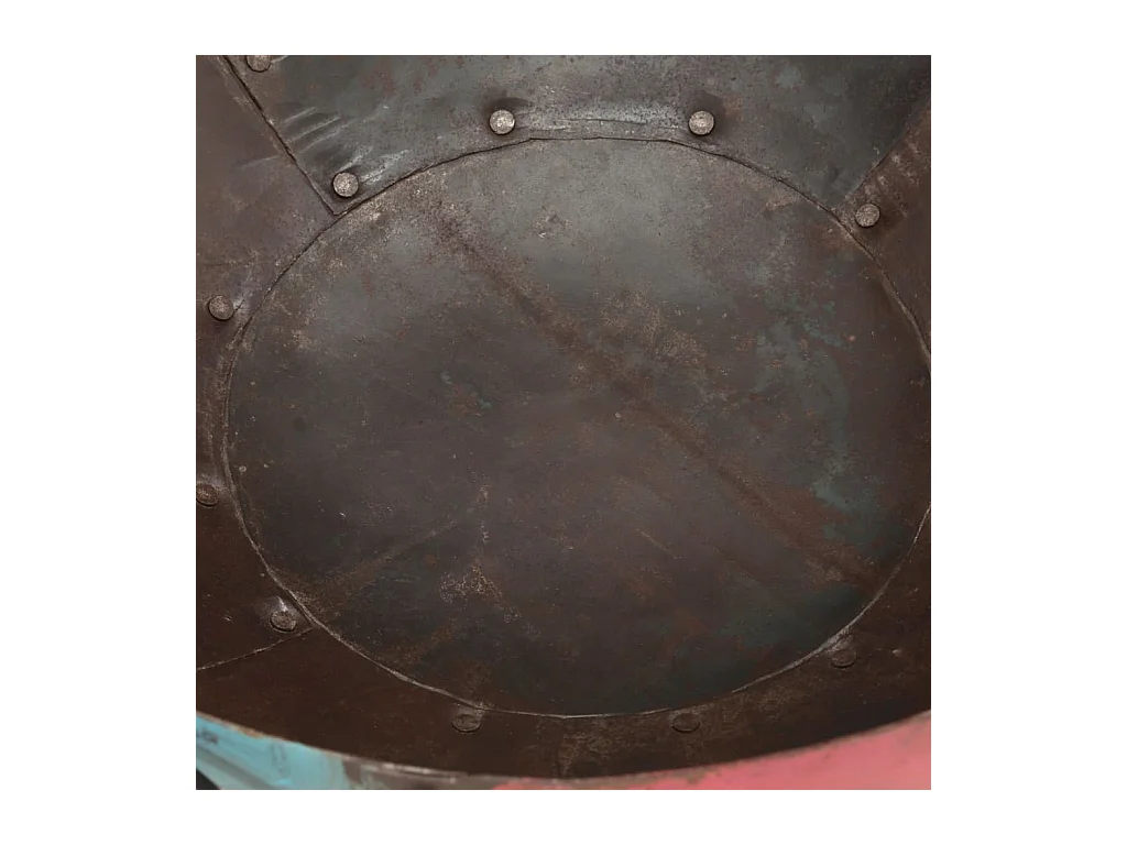 Foyer rustique coloré Ø 40 cm Fer