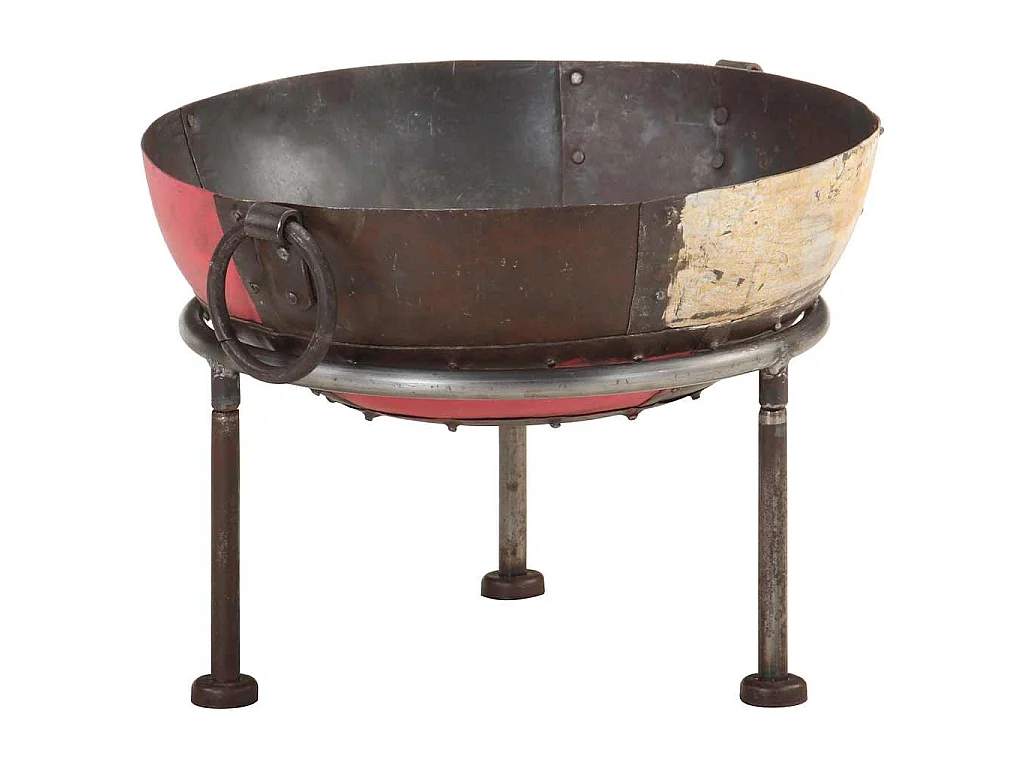 Foyer rustique coloré Ø 40 cm Fer