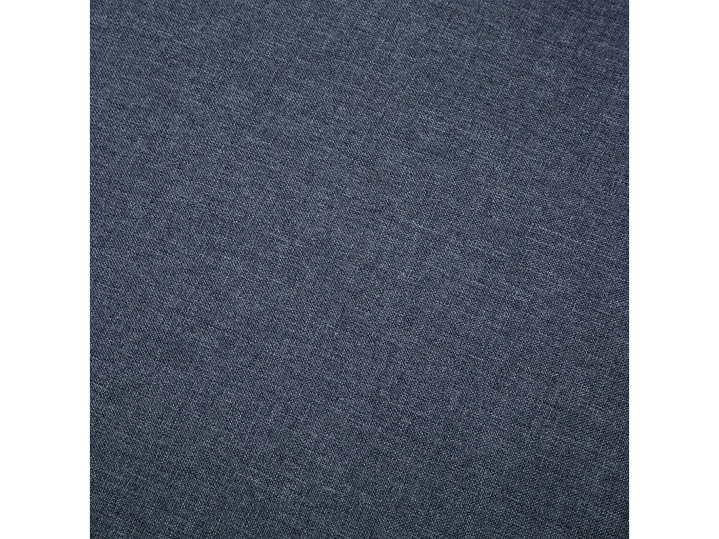 Canapé en forme de L revêtement en tissu gris foncé