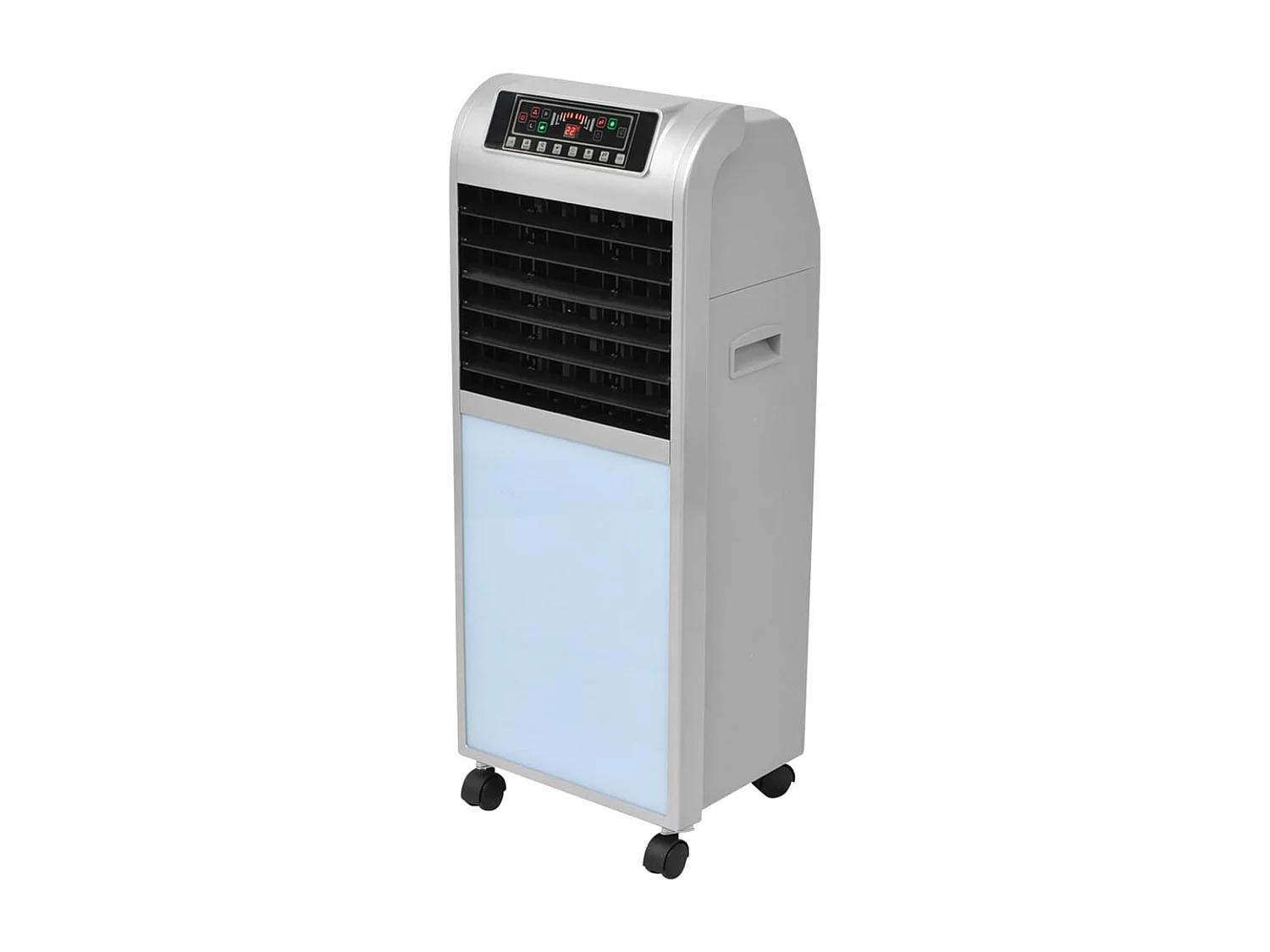 Climatizador de ar portátil 120 W 8 L 385 m³/h 37,5x35x94,5 cm