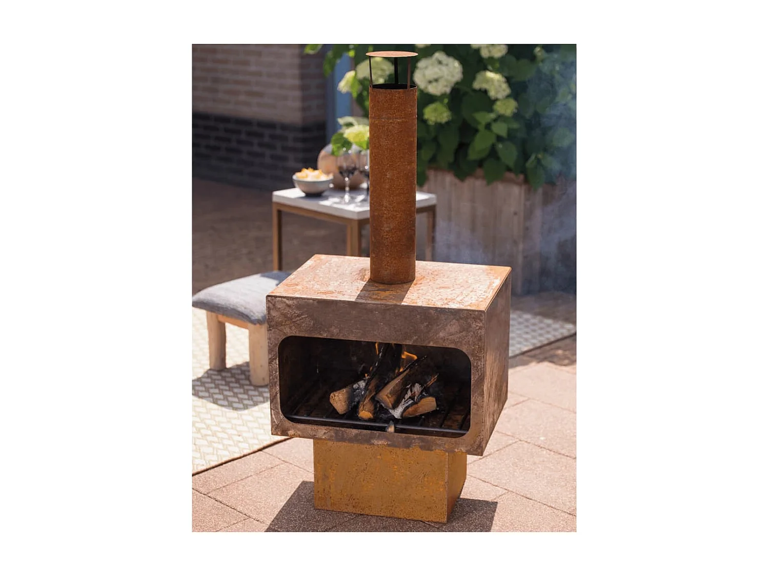 Tuinhaard Jersey XL roestkleurig staal 81077