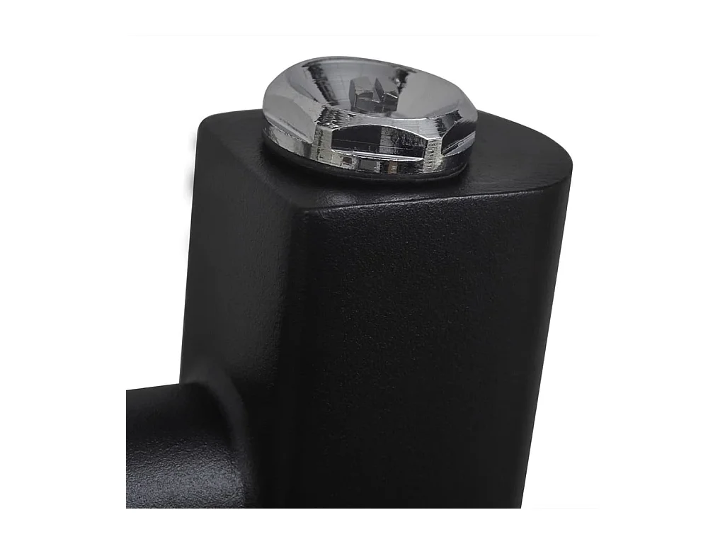 Sèche-serviettes eau chaude à rails droits noir 600x1160 mm