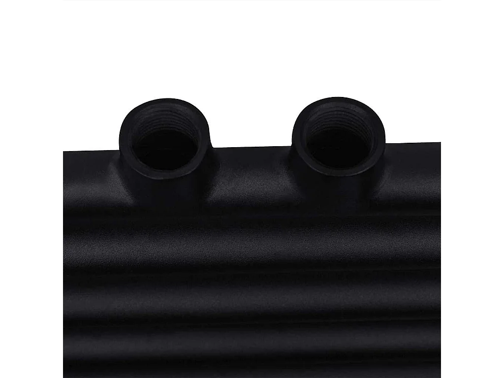 Aquecedor toalhas casa de banho liso 600 x 1160 mm preto