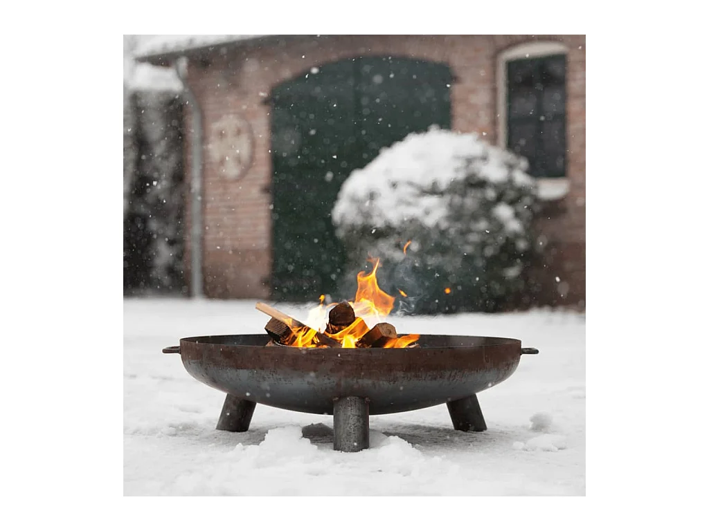 Bol à feu Salo Acier Noir 80 cm 81020