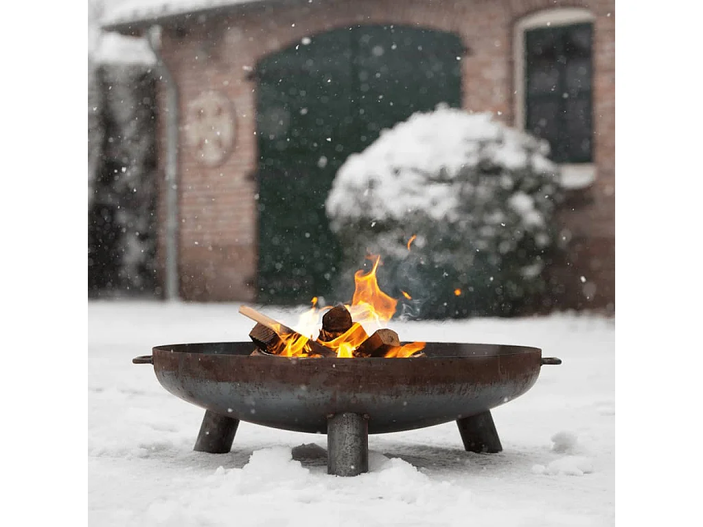 Bol à feu Salo Acier Noir 80 cm 81020