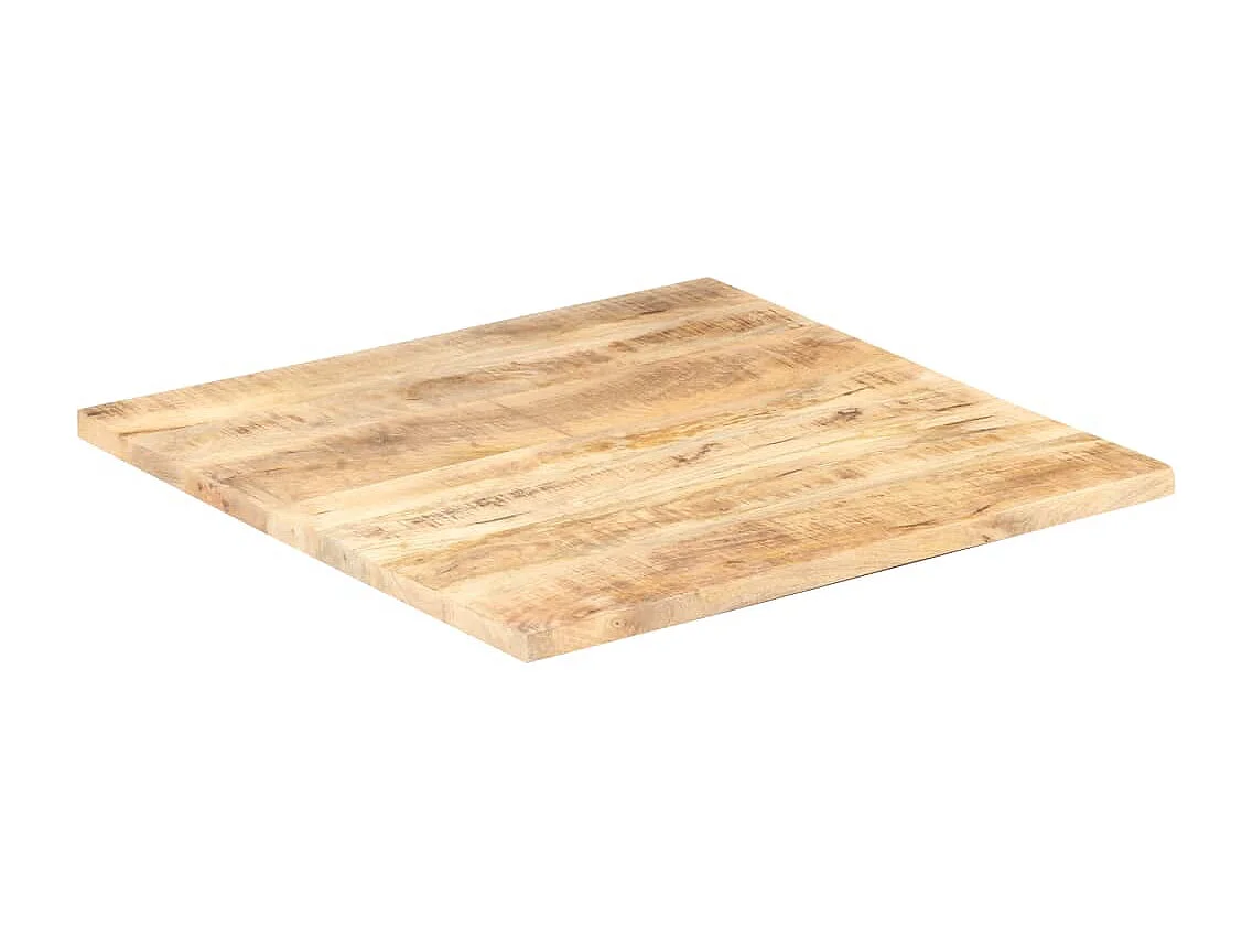 Dessus de table Bois de manguier solide 25-27 mm 80x80 cm