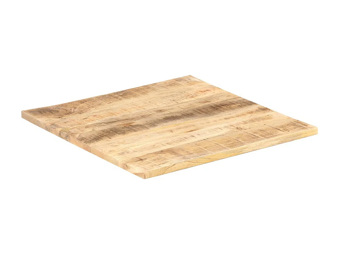 Dessus de table Bois de manguier solide 25-27 mm 80x80 cm