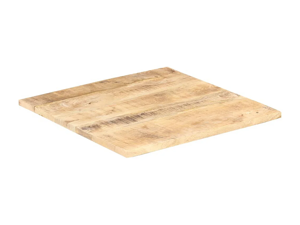 Dessus de table Bois de manguier solide 25-27 mm 80x80 cm