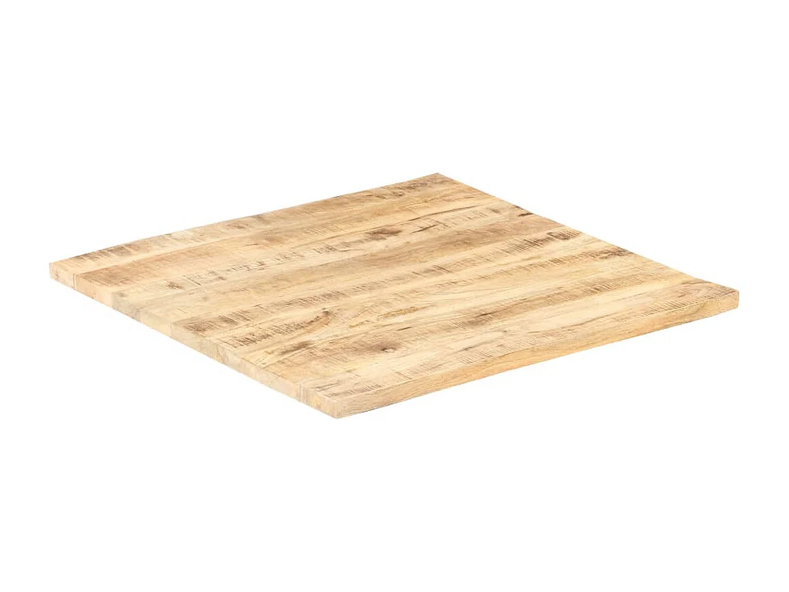 Dessus de table Bois de manguier solide 25-27 mm 80x80 cm