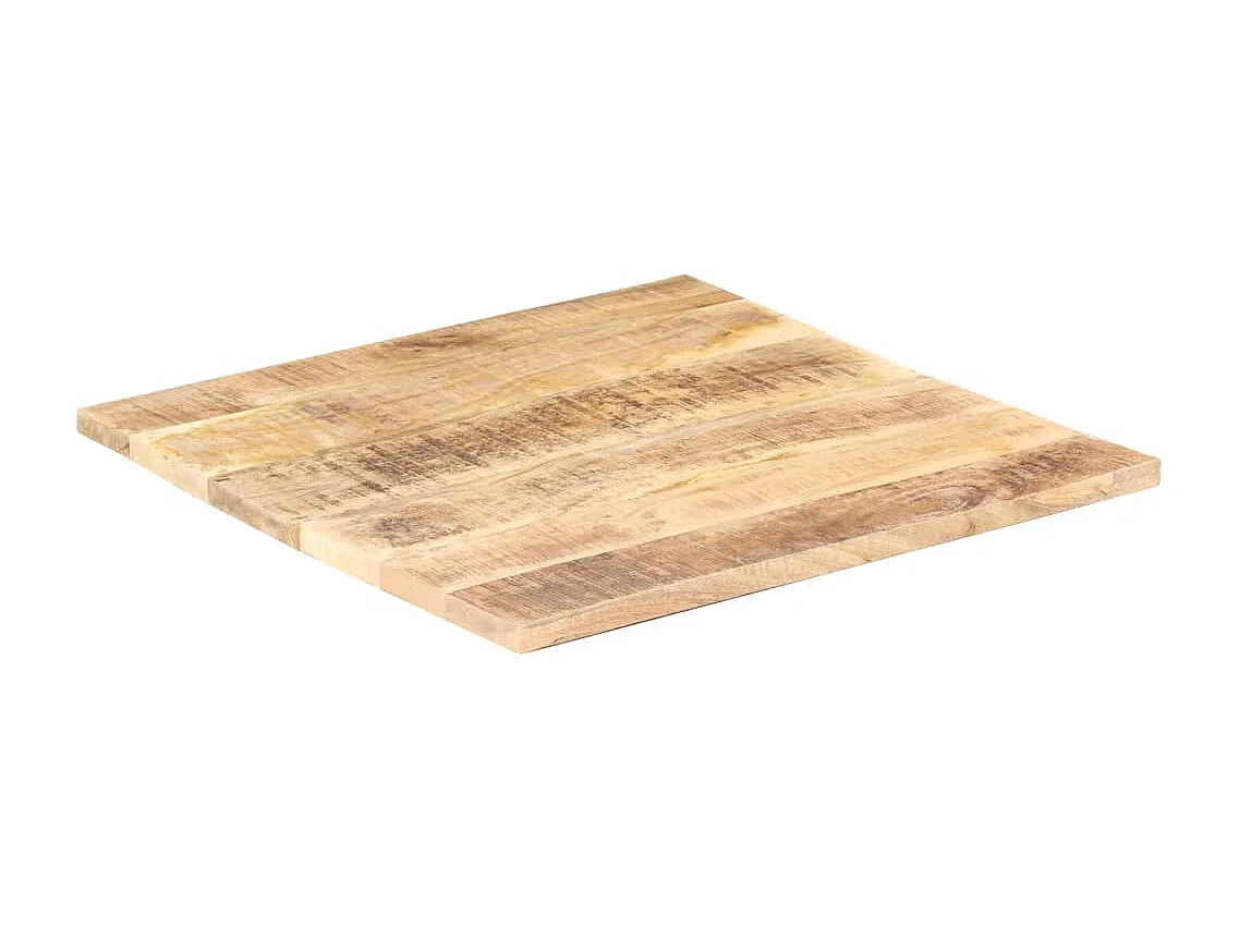 Dessus de table Bois de manguier solide 25-27 mm 80x80 cm