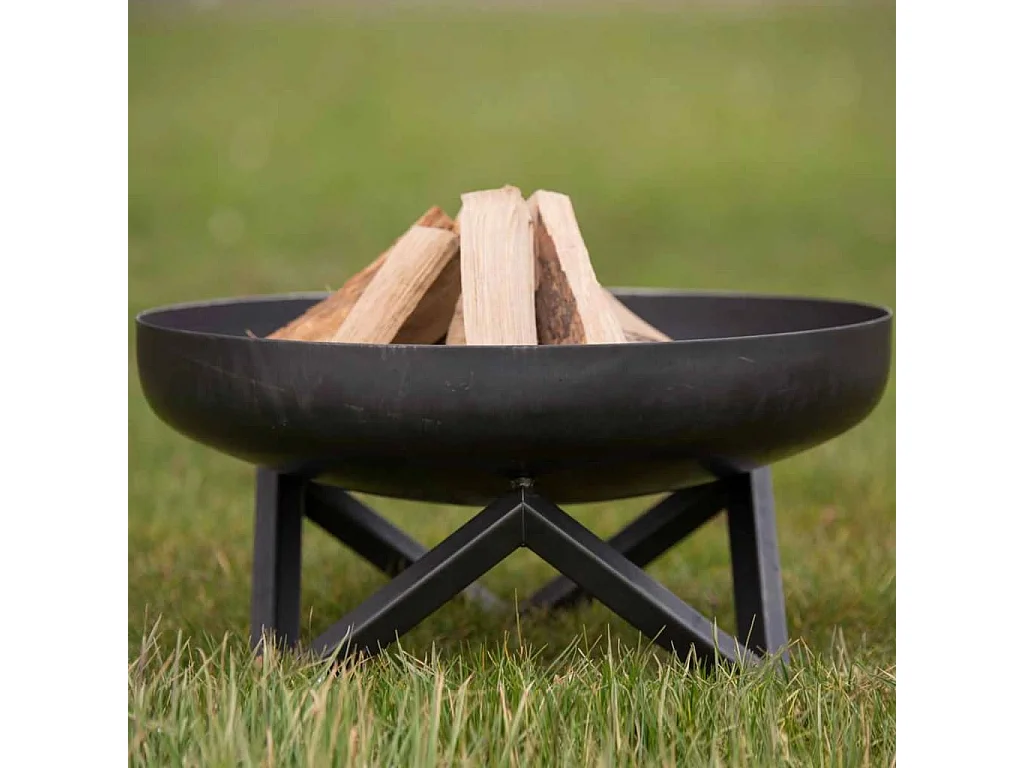 Braciere Pello Nero in Acciaio Nero