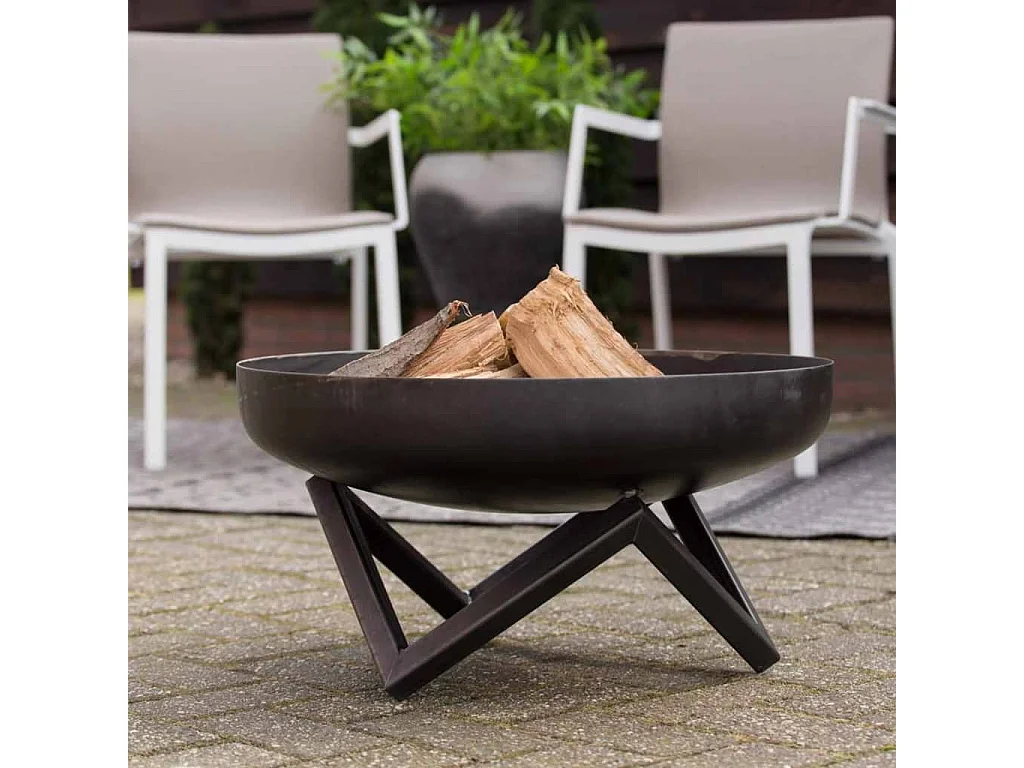 Braciere Pello Nero in Acciaio Nero