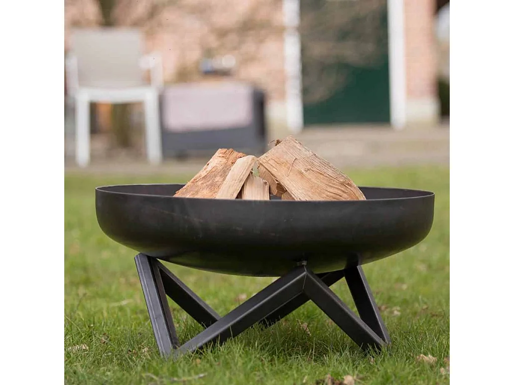 Braciere Pello Nero in Acciaio Nero
