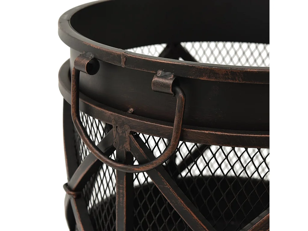 Braseira rústica com atiçador Φ42x54 cm aço