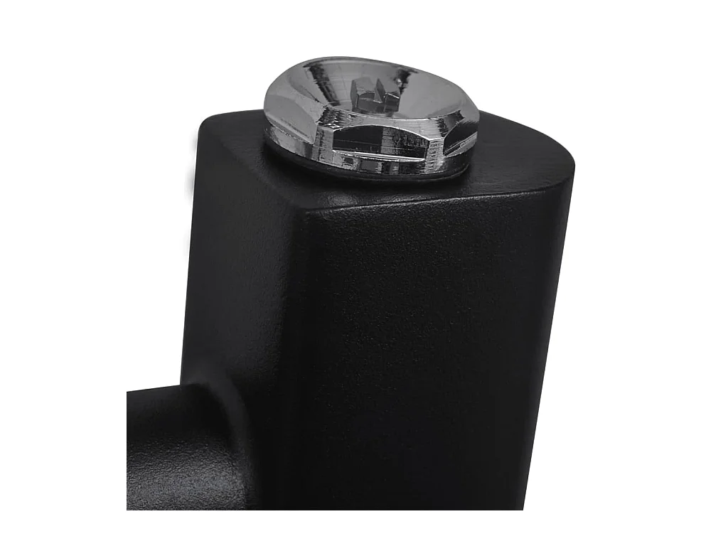 Sèche-serviettes eau chaude à rails incurvés noir 480 x 480 mm