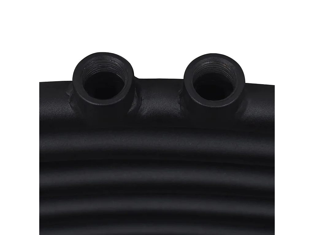 Radiator / handdoekenrek gebogen 480x480 mm zwart