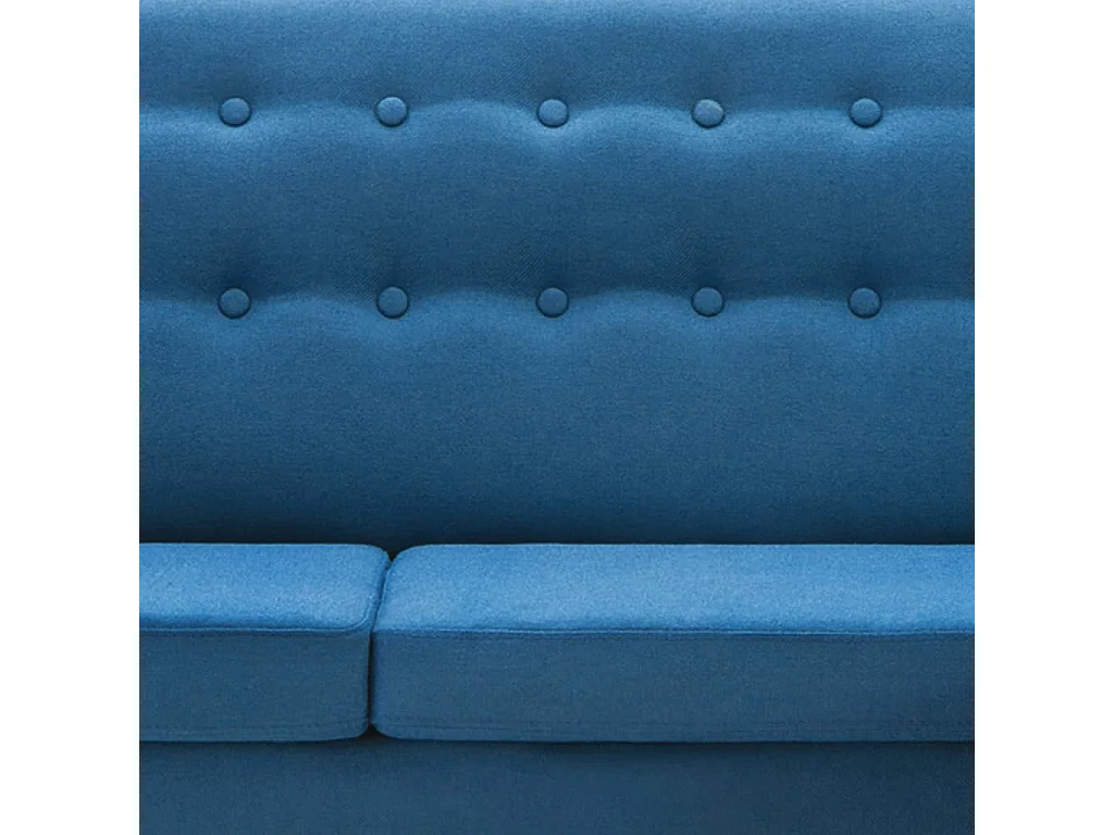 Canapé d'angle revêtement en tissu 171,5x138x81,5 cm bleu