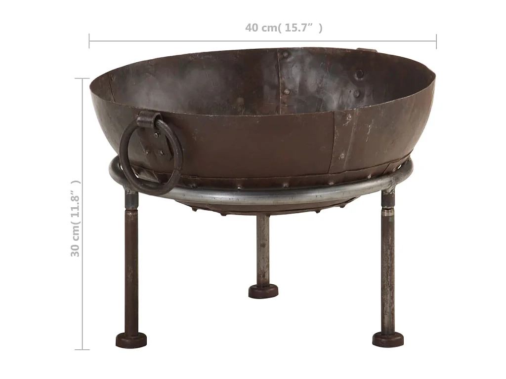 Foyer rustique Ø 40 cm Fer