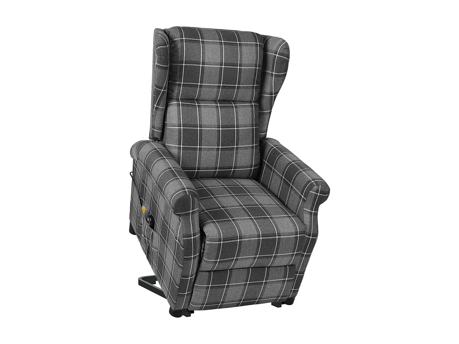 Poltrona Alzapersona Massaggiante in Tessuto Grigio