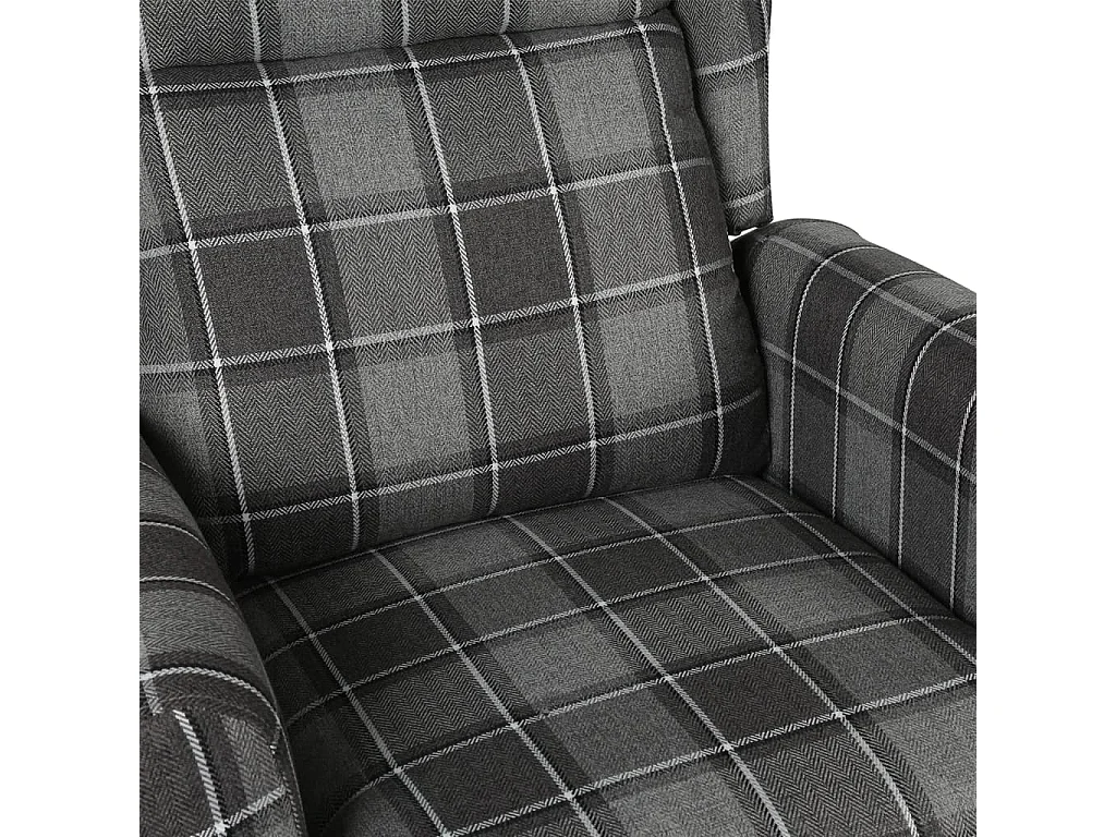 Poltrona Alzapersona Massaggiante in Tessuto Grigio