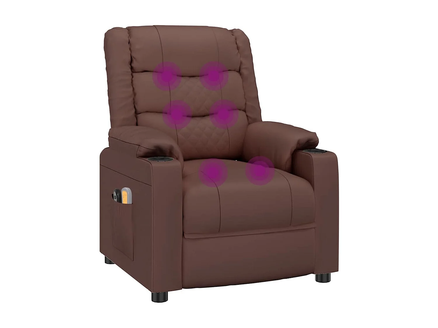 Fauteuil de massage électrique Marron Similicuir