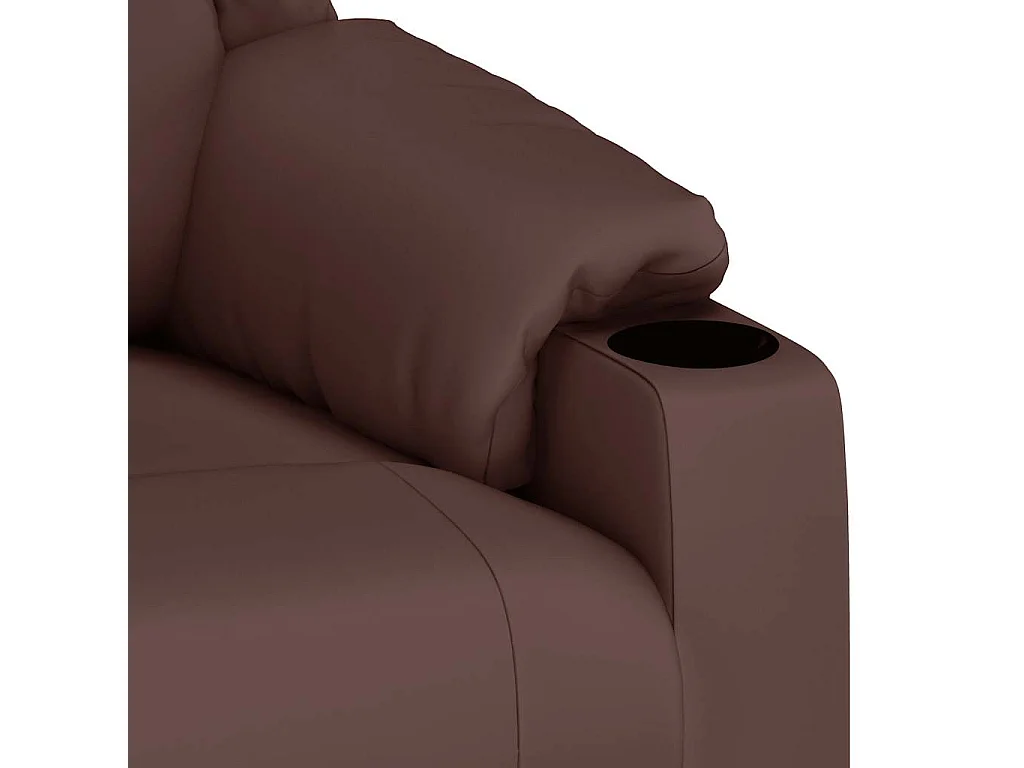 Fauteuil de massage électrique Marron Similicuir