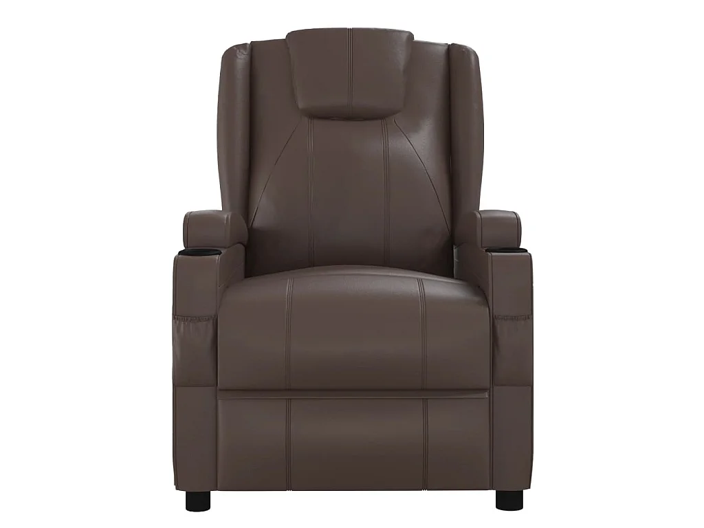Fauteuil de massage électrique Marron Similicuir
