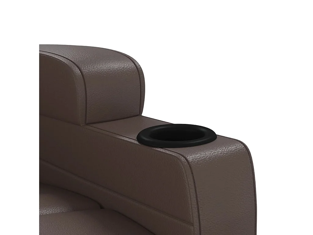 Fauteuil de massage électrique Marron Similicuir