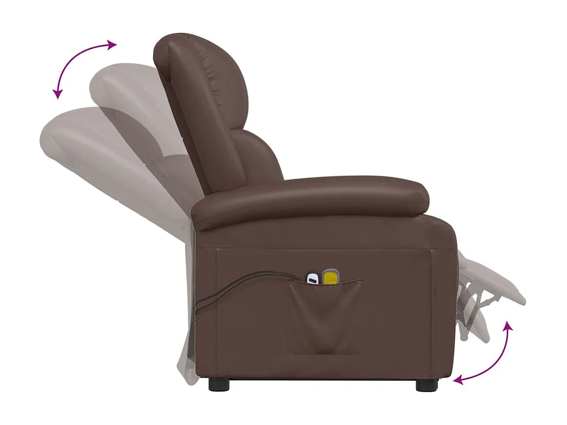 Fauteuil de massage Marron Similicuir