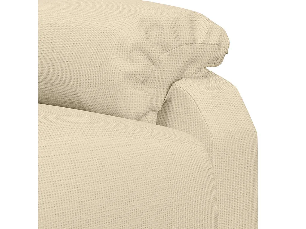 Massagesessel Creme Stoff