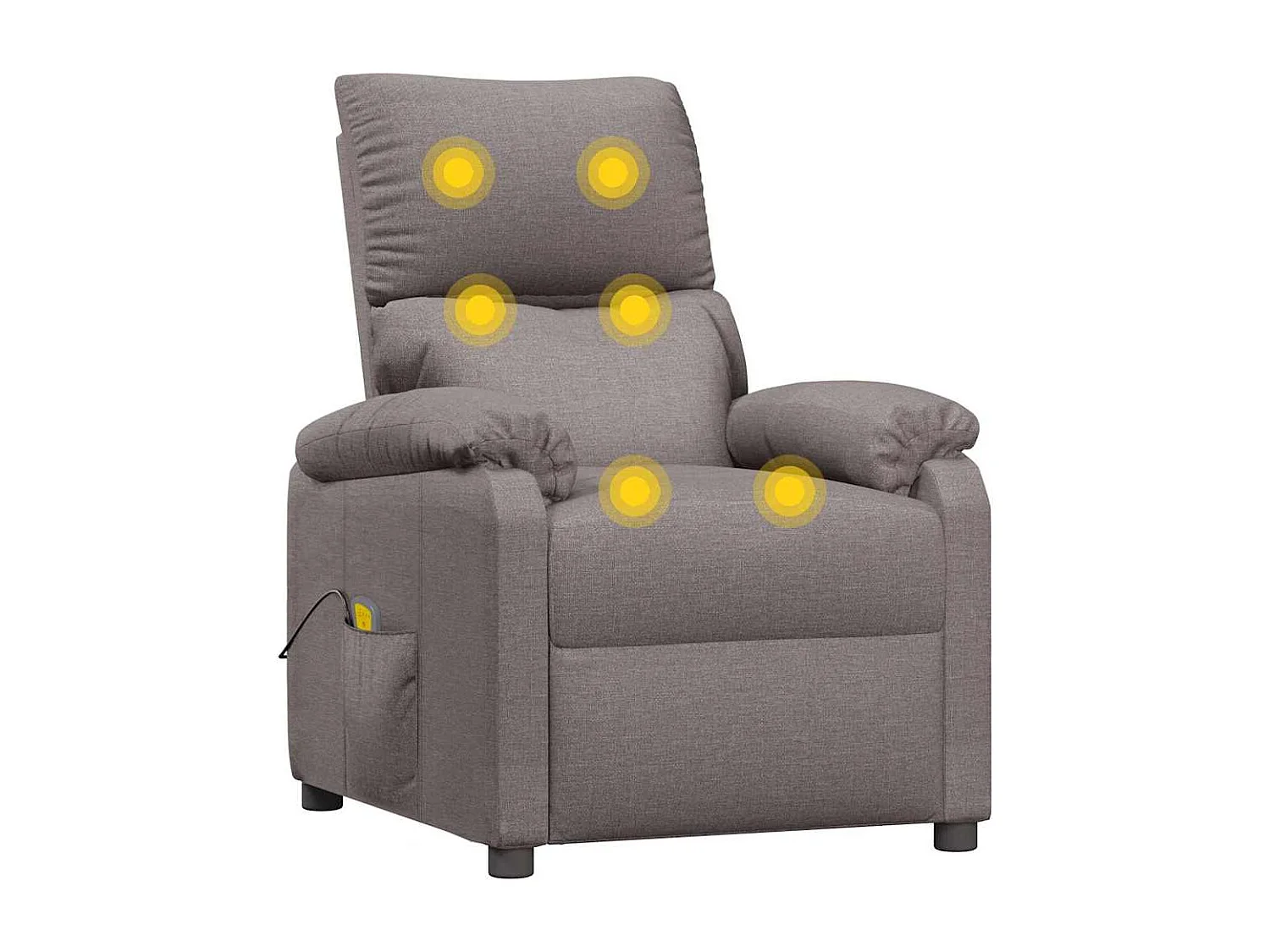 Fauteuil de massage Taupe Tissu