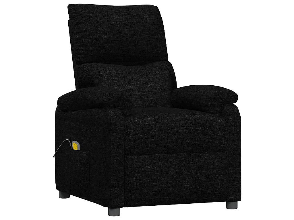 Fauteuil de massage Noir Tissu