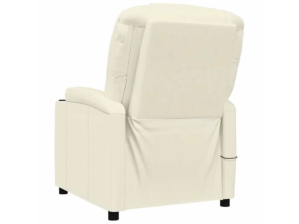 Massagesessel Cremeweiß Kunstleder