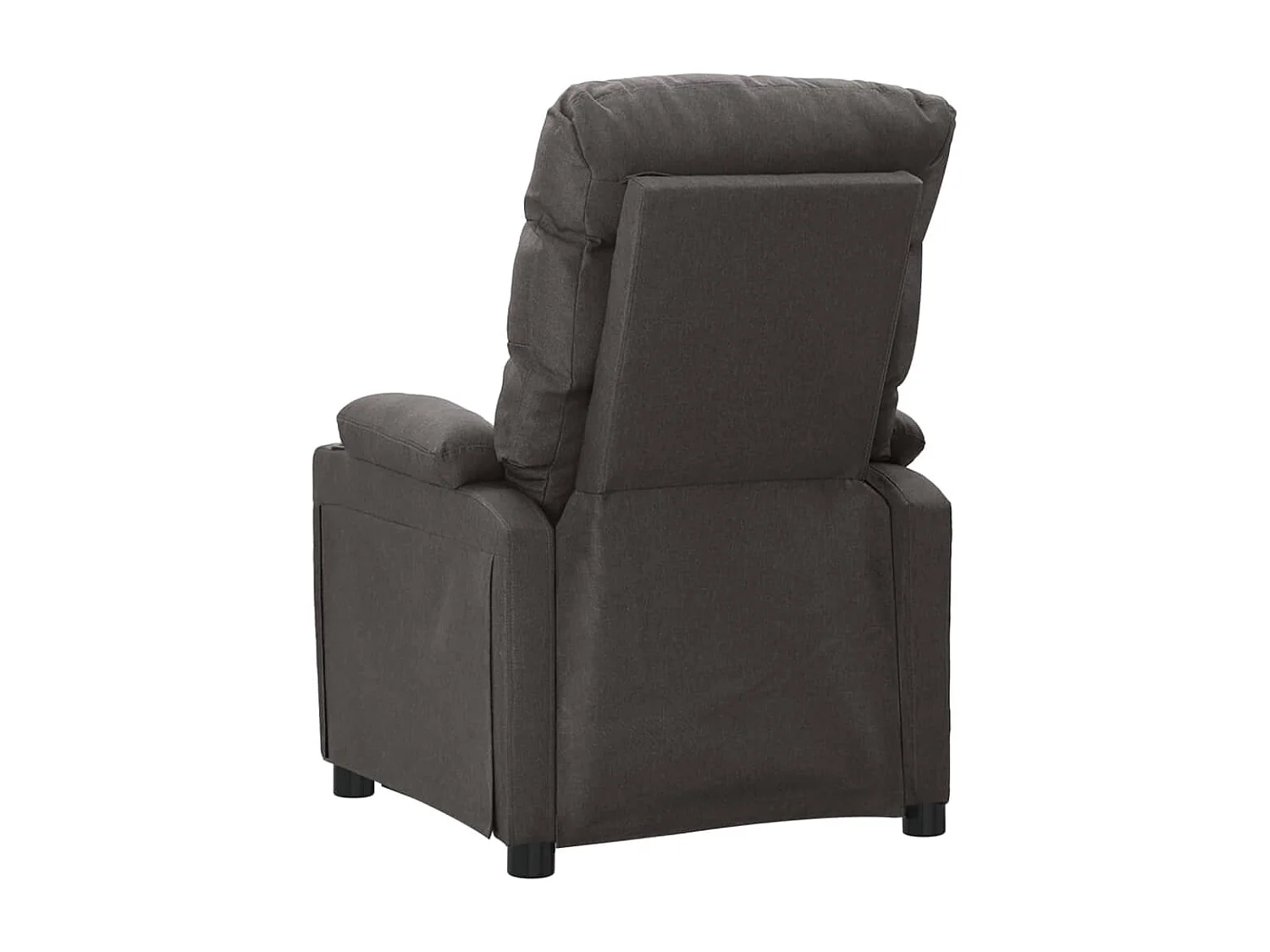 Sillón de masaje de tela gris oscuro