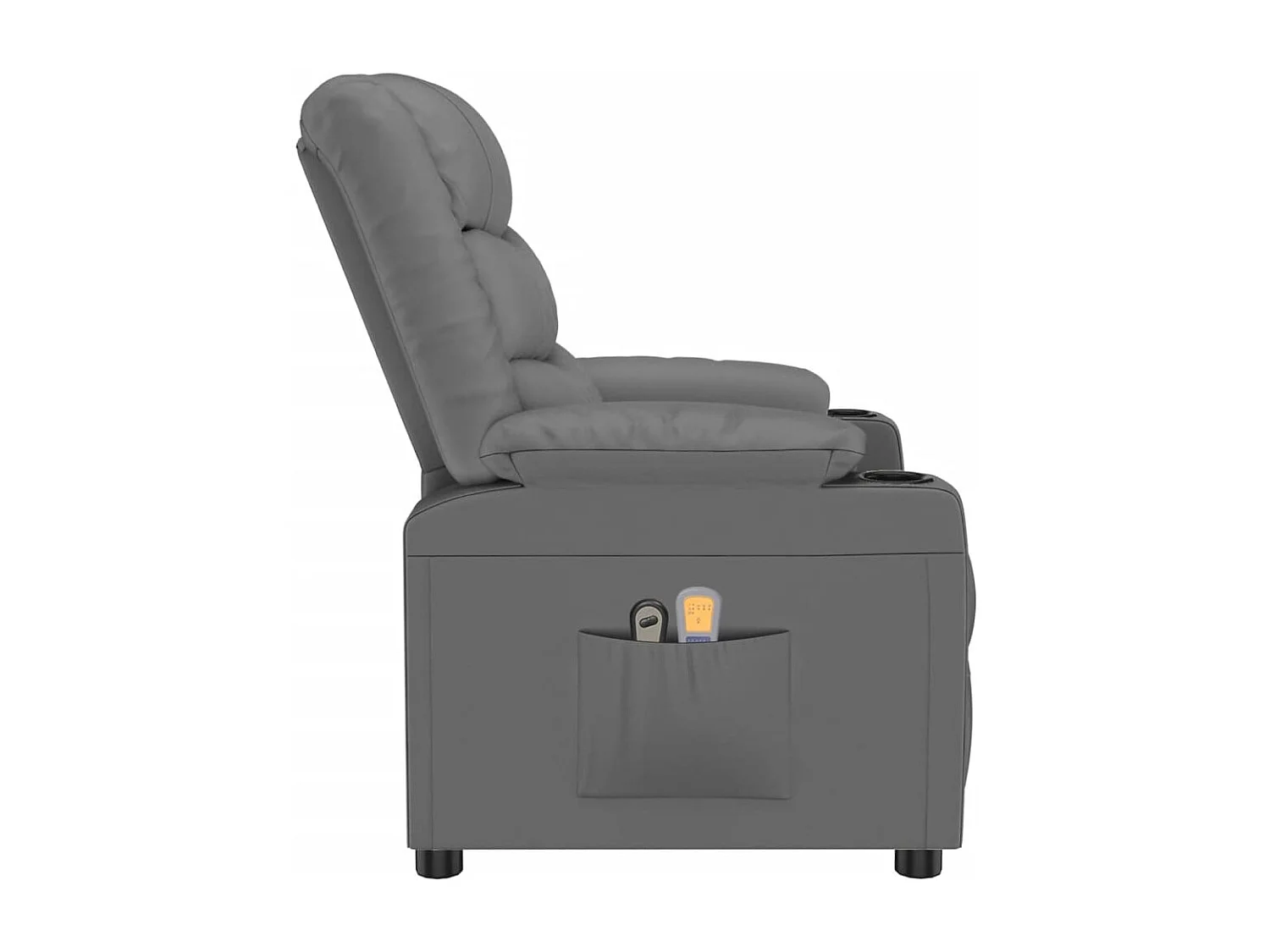 Fauteuil de massage électrique Gris Similicuir