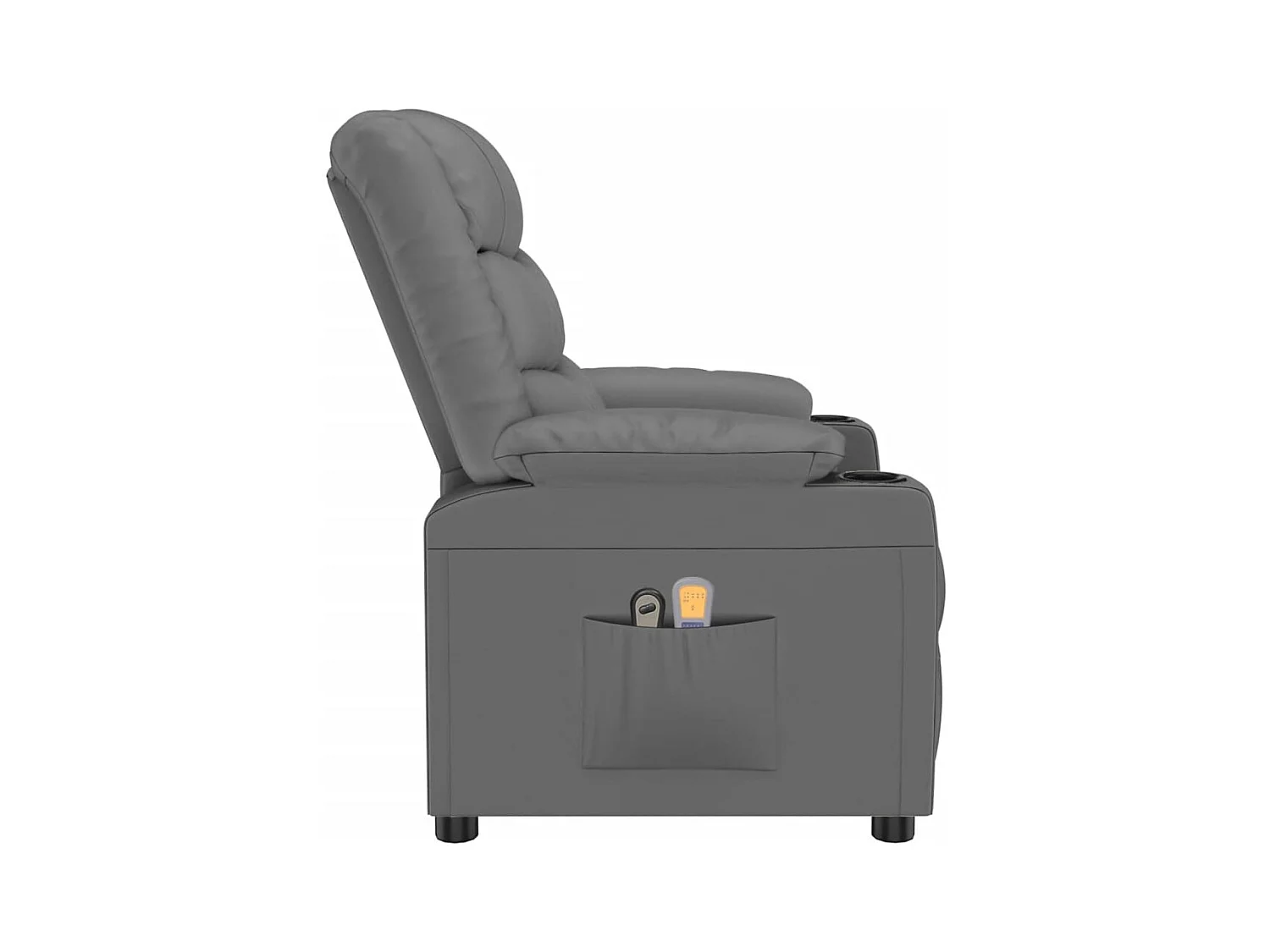 Fauteuil de massage électrique Gris Similicuir