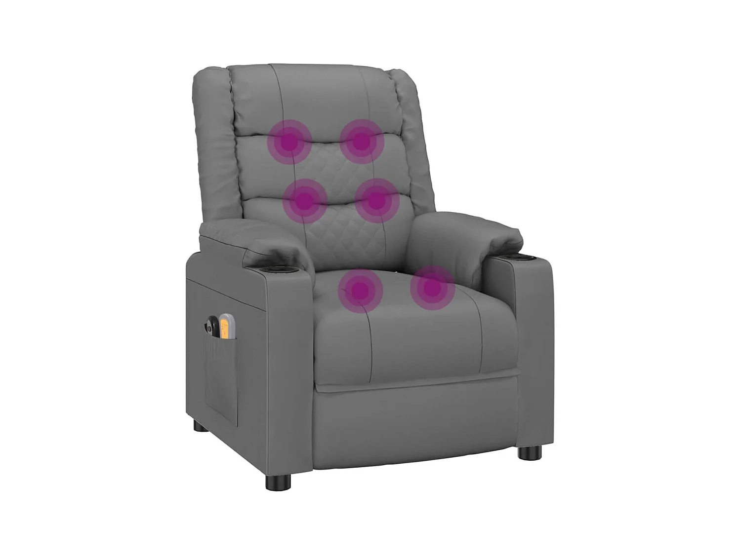Fauteuil de massage électrique Gris Similicuir