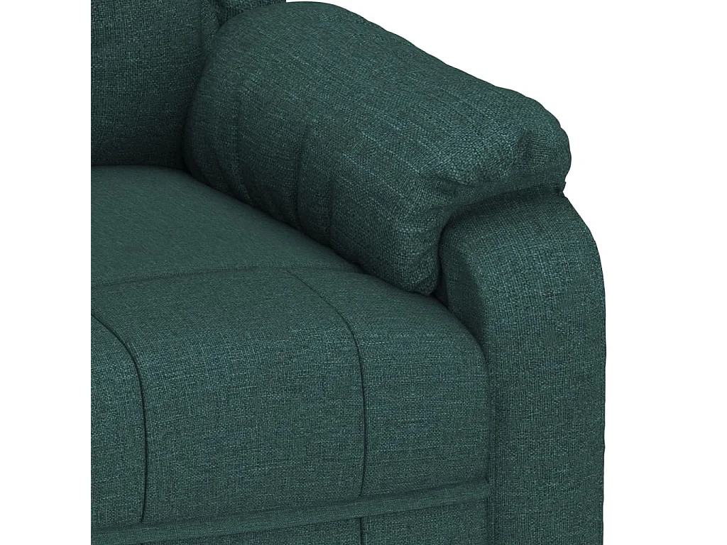 Fauteuil de massage Vert foncé Tissu