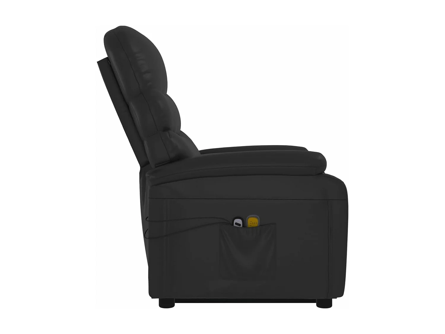 Fauteuil de massage Noir Similicuir