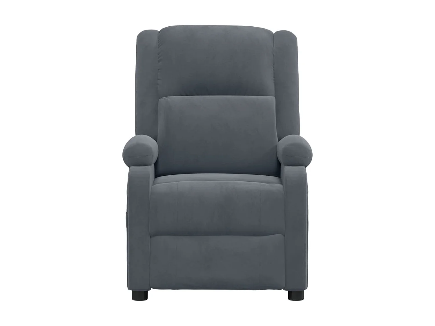 Fauteuil électrique de massage Gris foncé velours