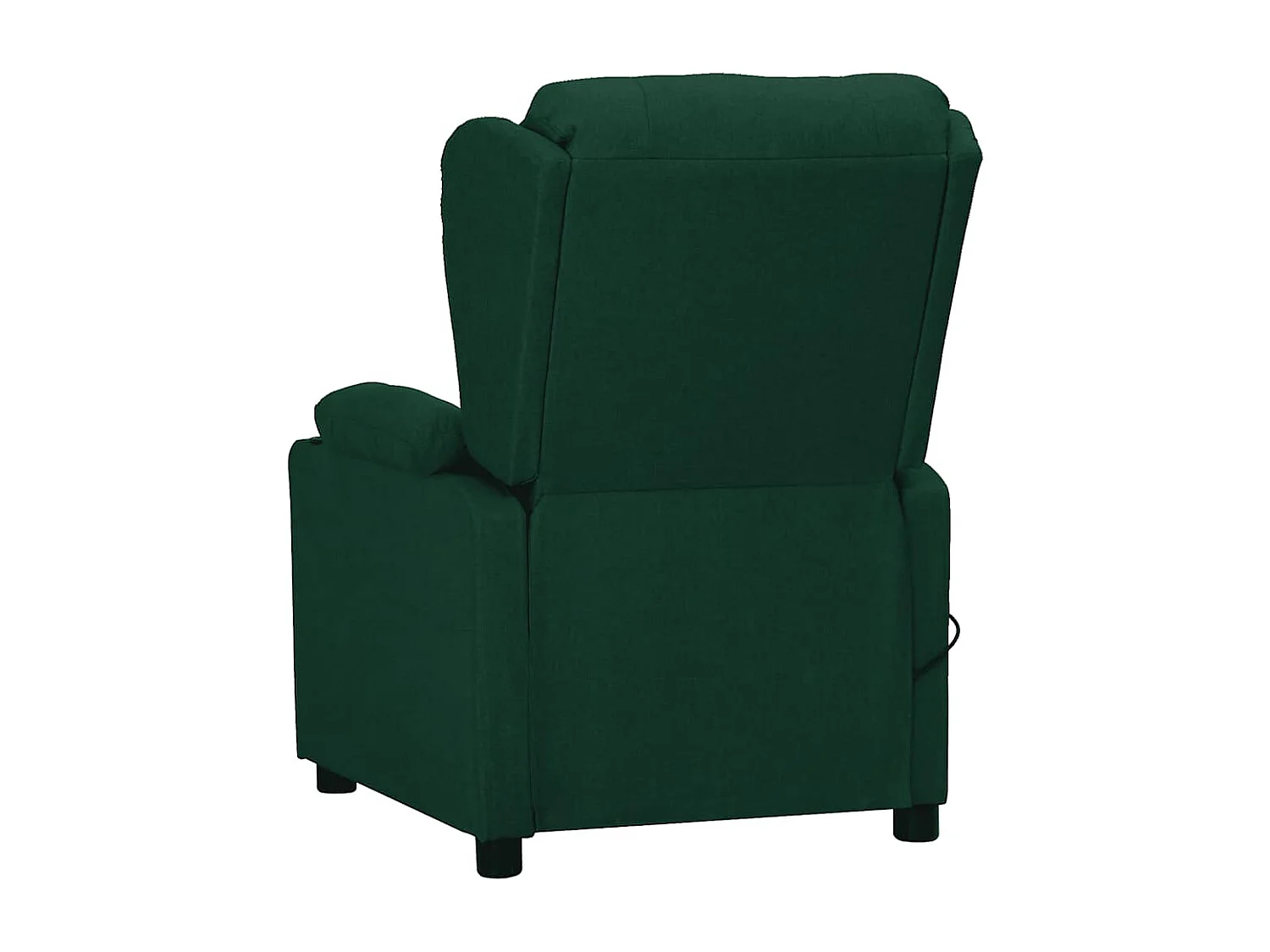 Sillón de masaje elevable tela verde oscuro