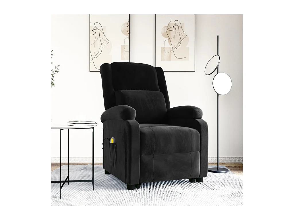 Fauteuil de massage Noir Velours